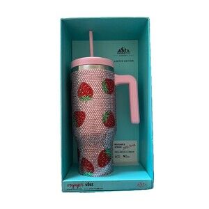 Hydrapeak Stainless Steel Strawberry Limited Edition Voyager 40oz Tumbler